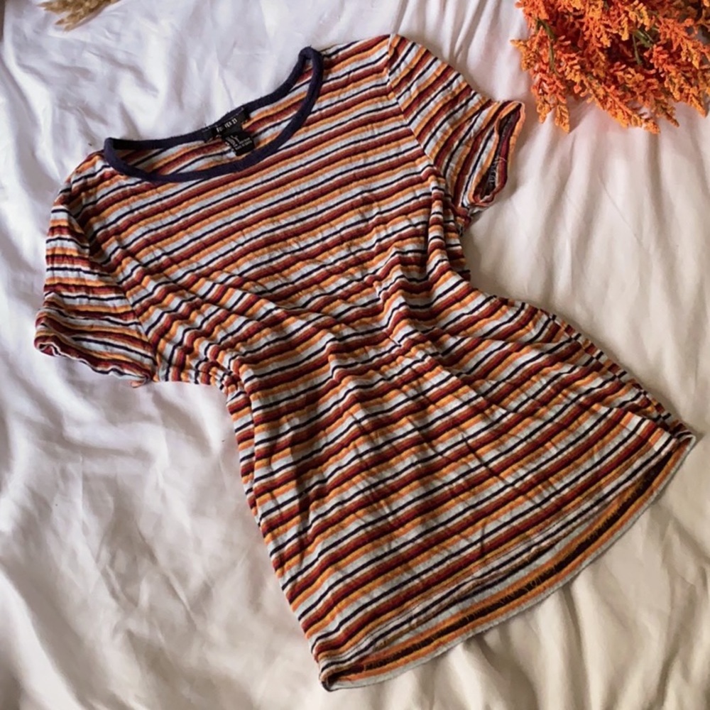striped 70’s inspired tee